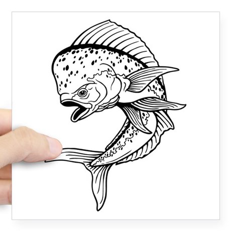 460x460 Mahi Mahi Stickers