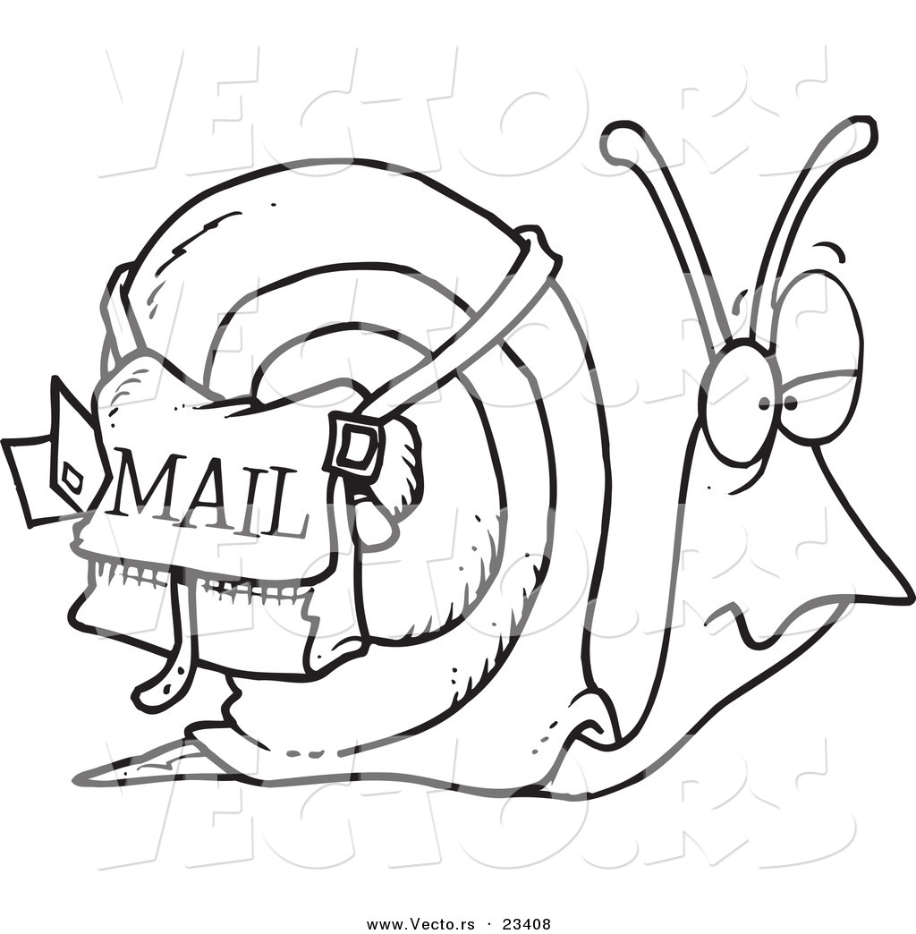 1024x1044 Cartoon Vector Of Cartoon Snail Mail