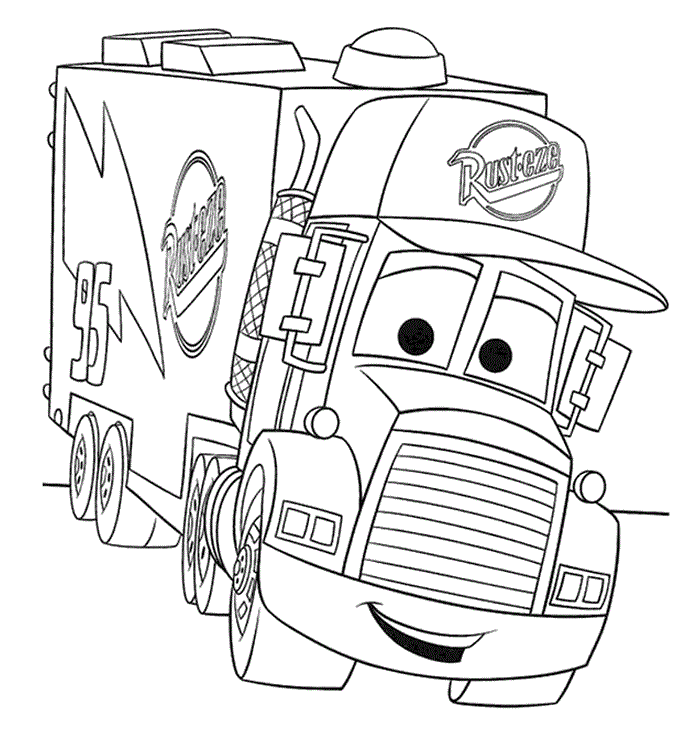 Mail Truck Drawing