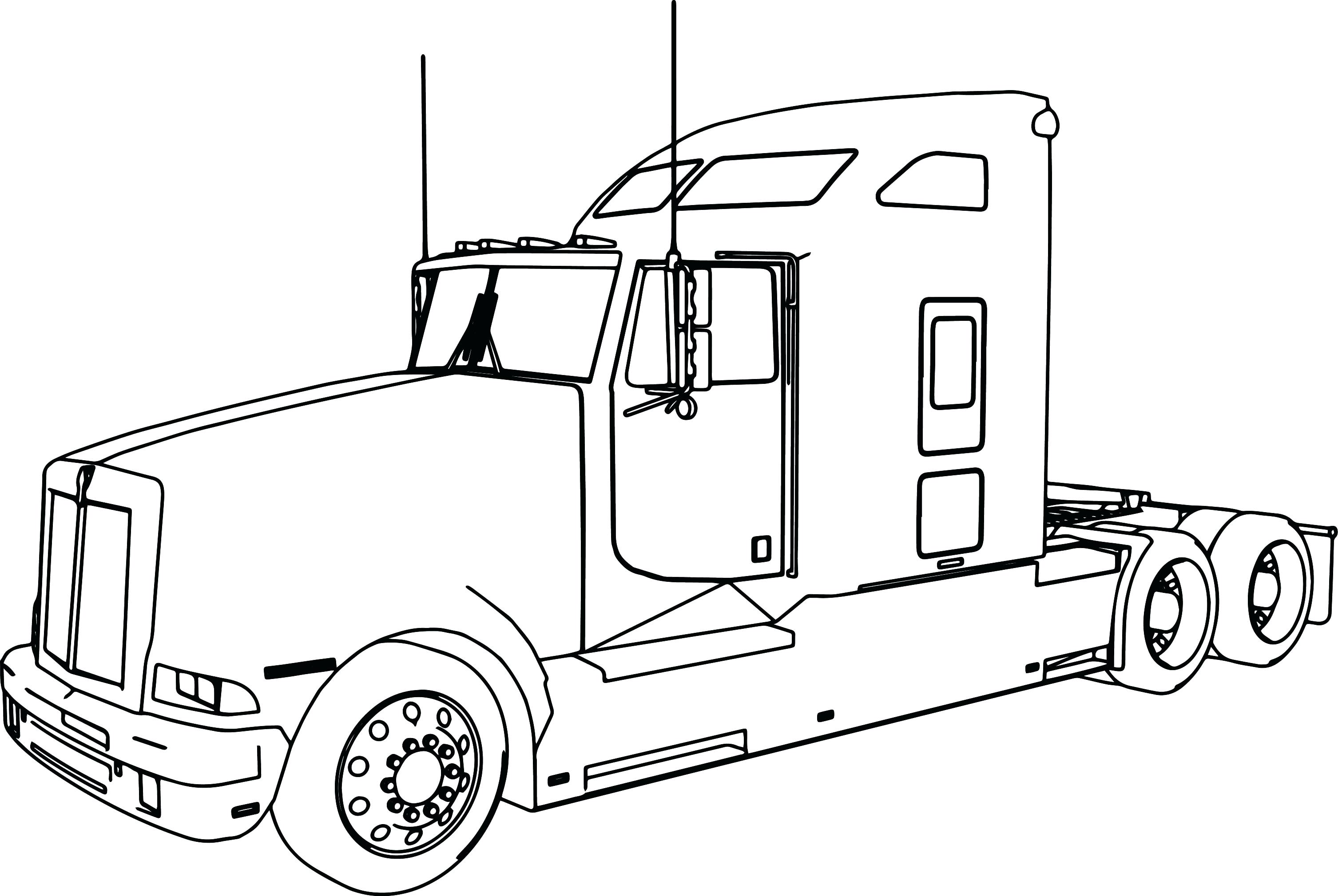 3013x2019 Coloring Peterbilt Coloring Pages