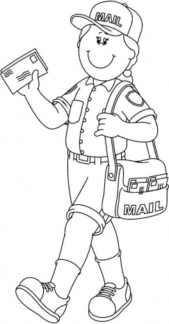 Mailman Drawing at GetDrawings | Free download