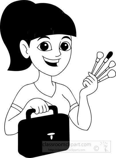 405x550 Health Clipart Black White Makeup Artist Black White Clipart