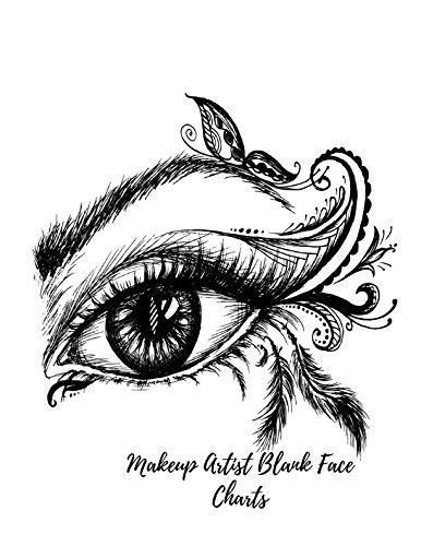 386x500 Makeup Artist Blank Face Charts Female Faces Large Notebook