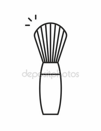 346x449 Makeup Brush Icon Stock Vector Nataliiavolyk