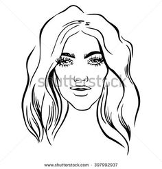 236x246 Makeup Brushes Kit. Hand Drawn Vector Set.