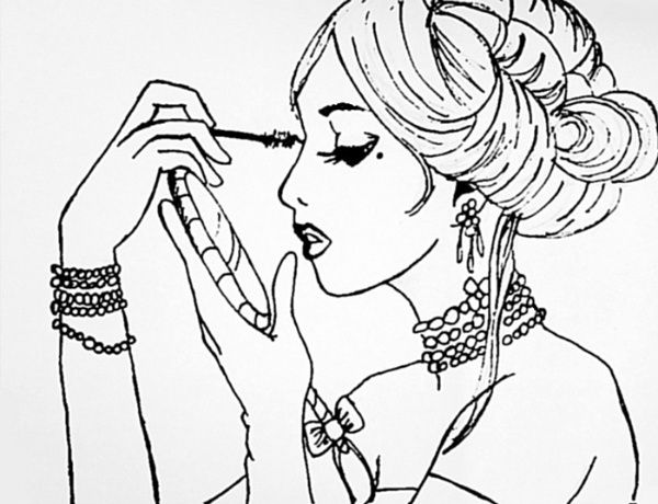 600x460 Image Result For Makeup Drawing Art Makeup Drawing