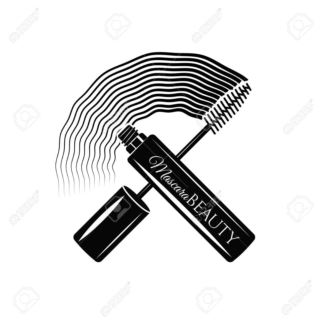 1300x1300 Mascara. Eye Makeup. The Beauty Industry. Vector Illustration