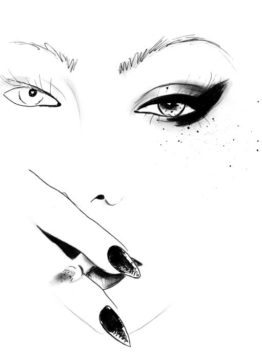 511x695 82 Best Sketches Images On Make Up Looks, Beauty