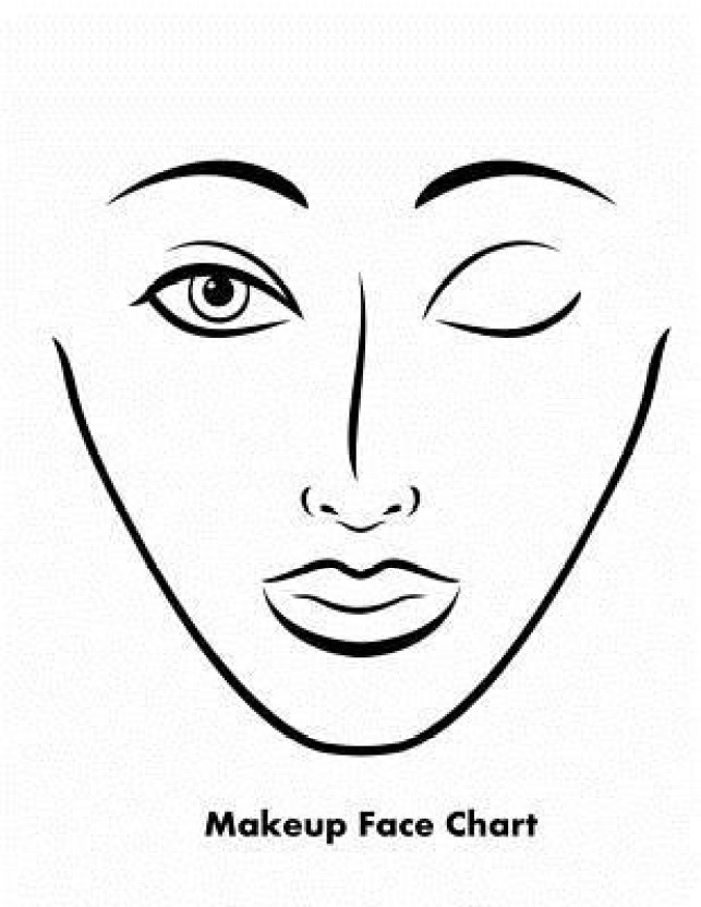 643x832 Makeup Face Chart