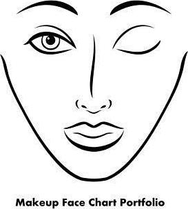 273x303 Makeup Face Chart Portfolio Sarie Smith 9781495247088