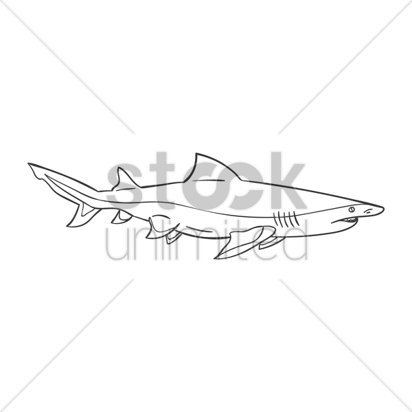 600x600 Mako Shark Vector Image