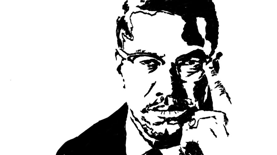 900x506 Malcolm X Stencil By Joshderieg