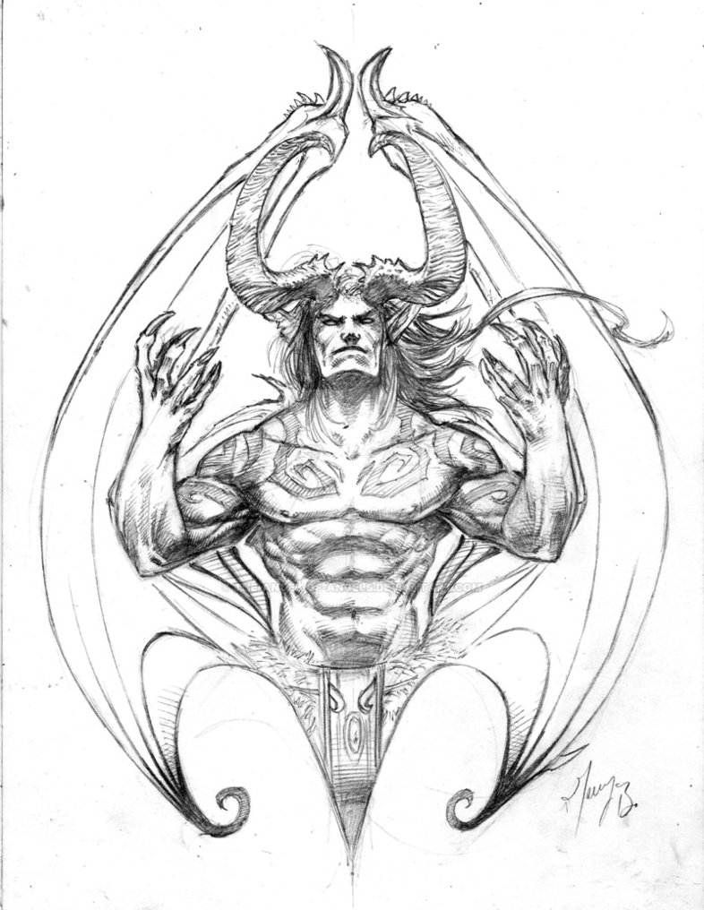786x1016 Commission Illidan Tattoo By The Angel Of Angels