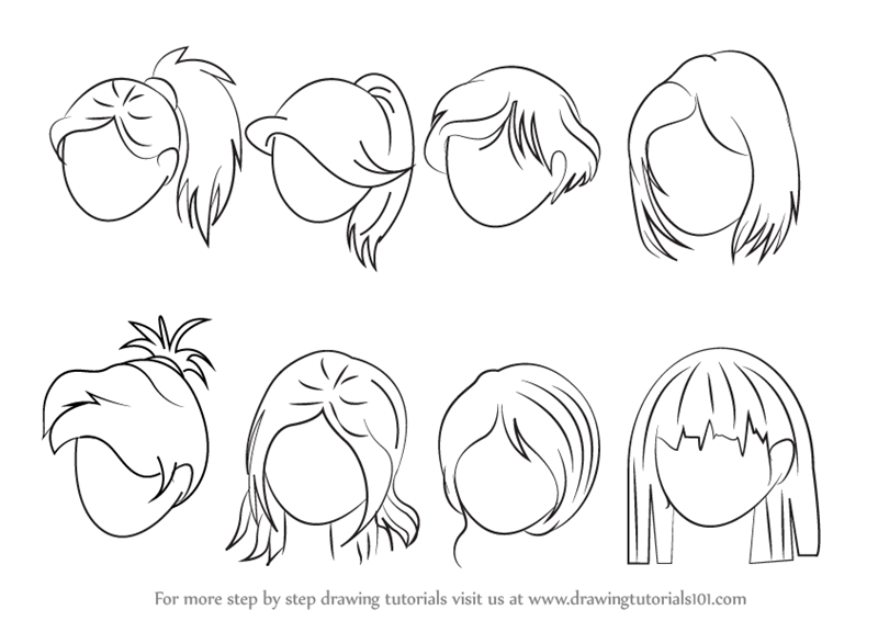 800x566 Learn How To Draw Anime Hair