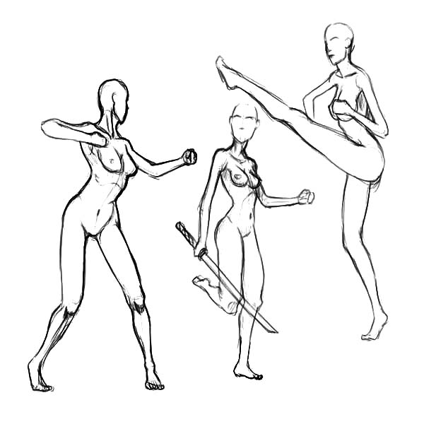600x600 Difference Of Male And Female Human Body From Side Coloring Pages