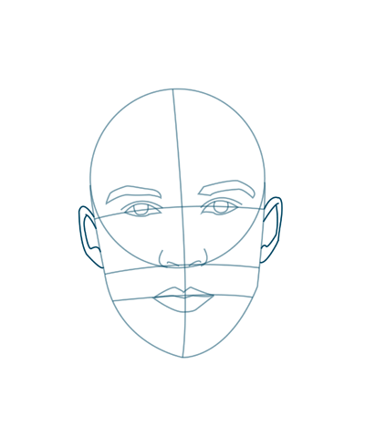 400x480 How To Draw A Face Male Sketchbook Challenge 24