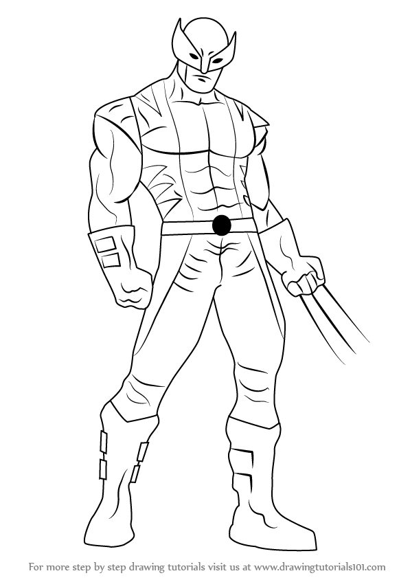 597x844 How To Draw Wolverine (With Pictures)