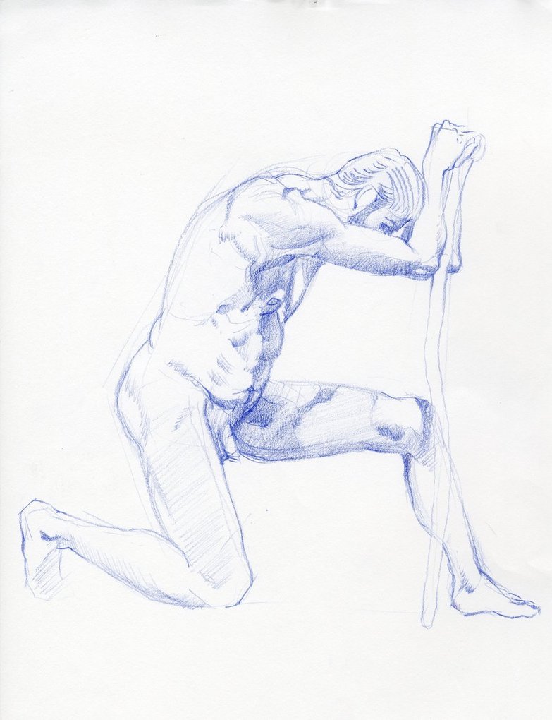 783x1020 Male Model Life Drawing 6 By Matking