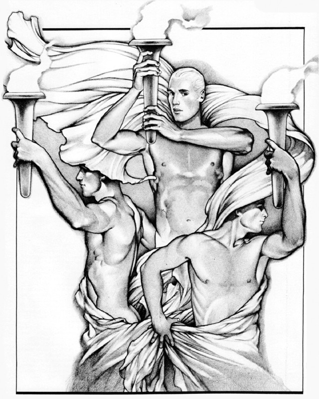 640x800 Naked Male Art Drawings Gay