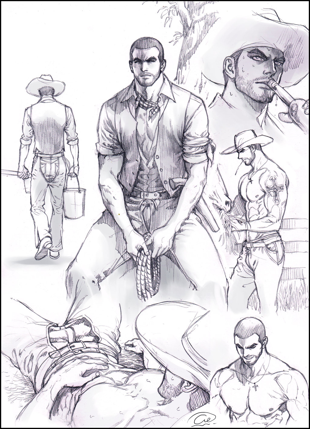 1024x1416 Cowboy Life. By Aenaluck