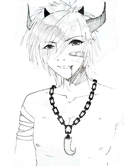 500x669 Demon Boy By Lumaiz