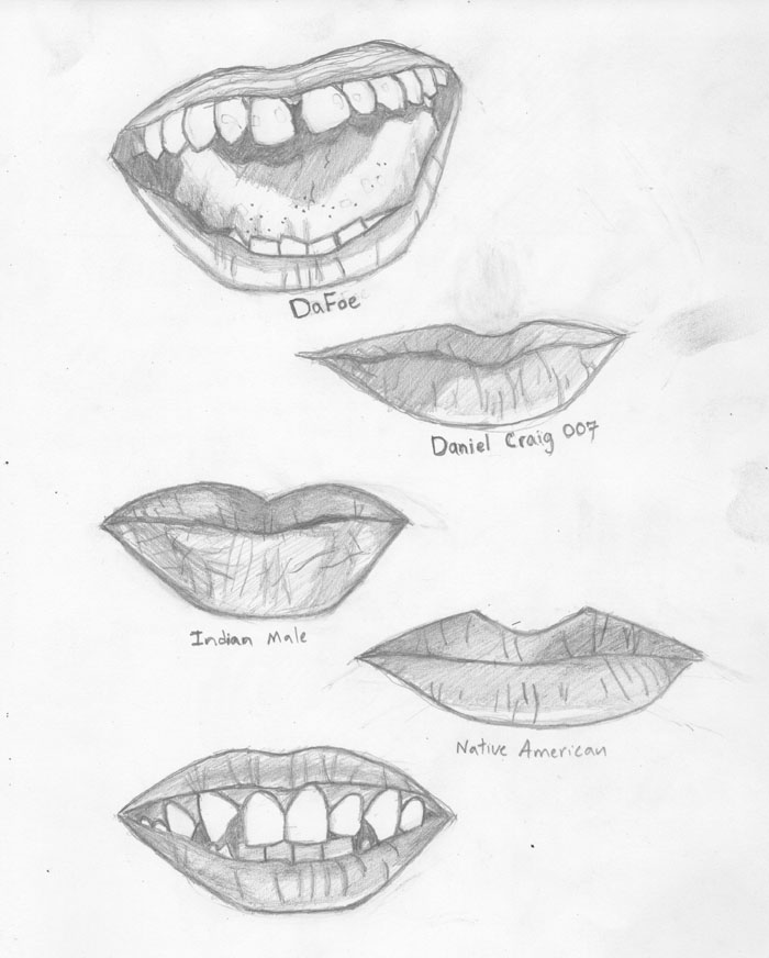 700x872 Male Mouth Studies By Bluegun45