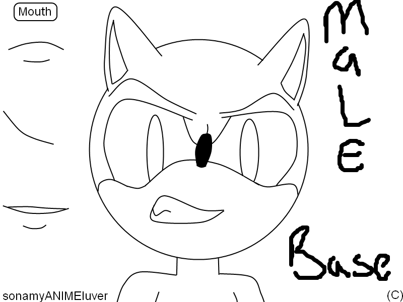 800x600 Sonic Angry Male Base By Sonamyanimeluver