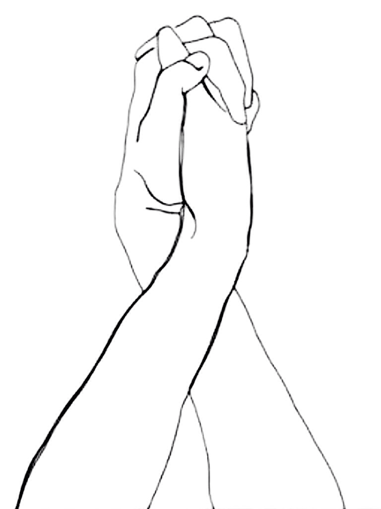 768x1024 The Embrace, Line Drawing, Male Art. Things To Draw