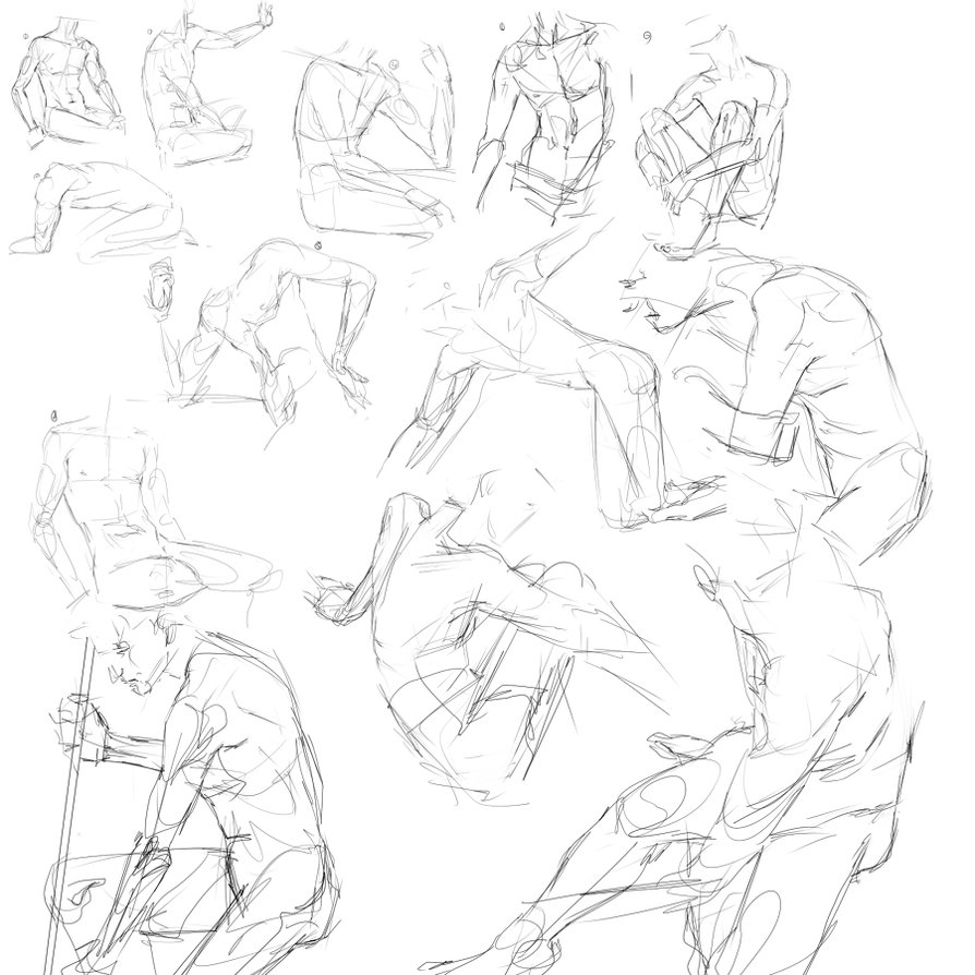 894x894 Male Torso Study By Vandione