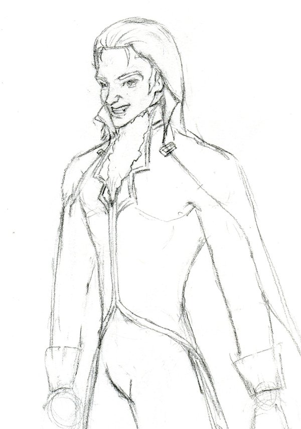 600x855 High Vampire Male Sketch By Akapencilninjas