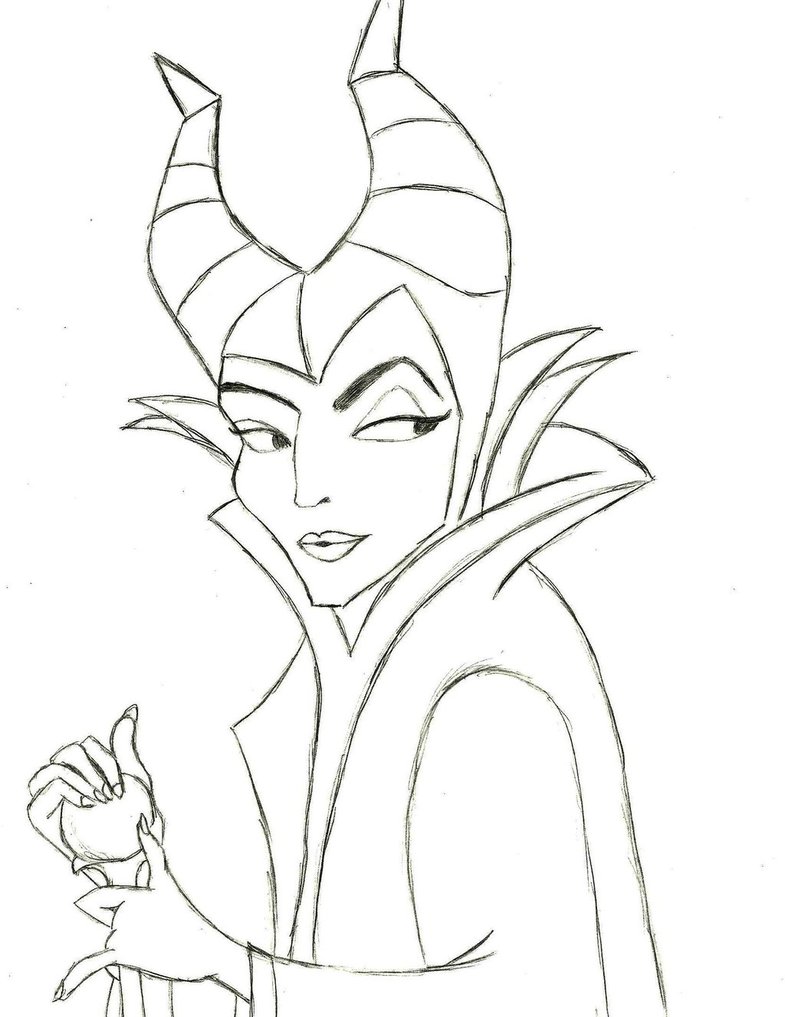785x1017 Maleficent Sketch By Creativecracker