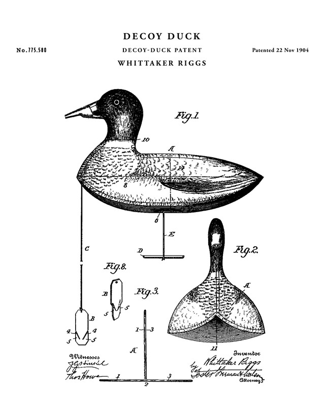 640x800 Decoy Duck Patent Drawing Blueprint Posters By Vintago Redbubble