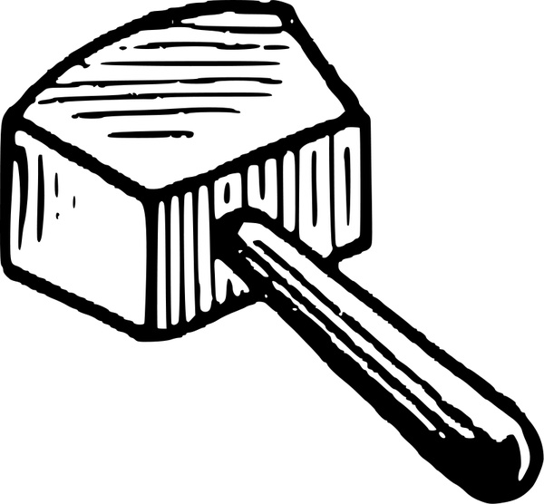 600x556 Mallet Free Vector In Open Office Drawing Svg ( Svg ) Vector