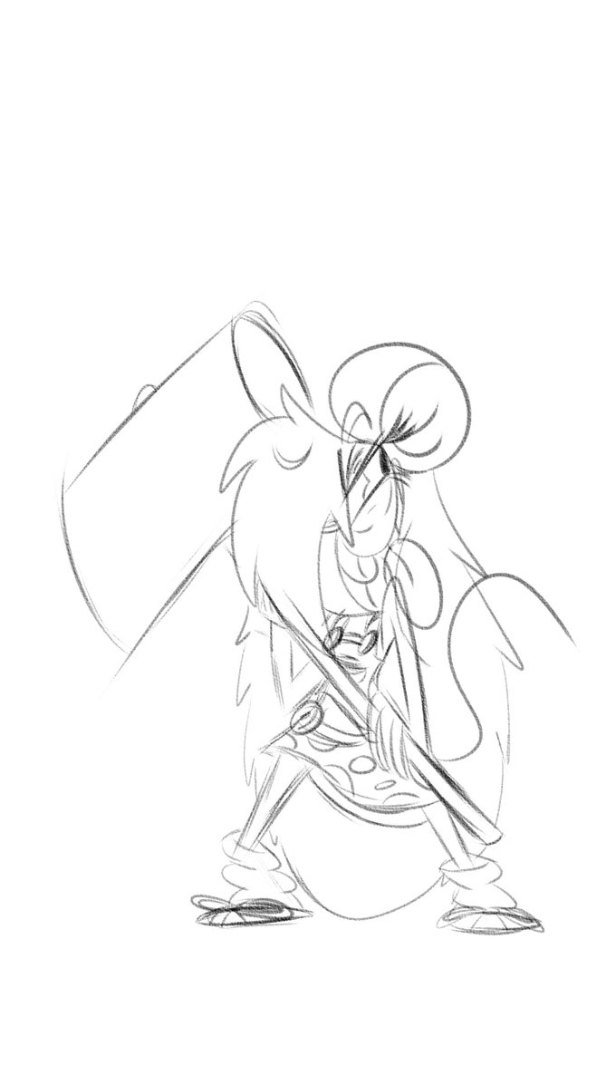 680x1175 Marvel Mallet Sketch By Blackgeekygirl