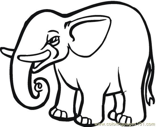 550x446 Elephant (13) Coloring Page