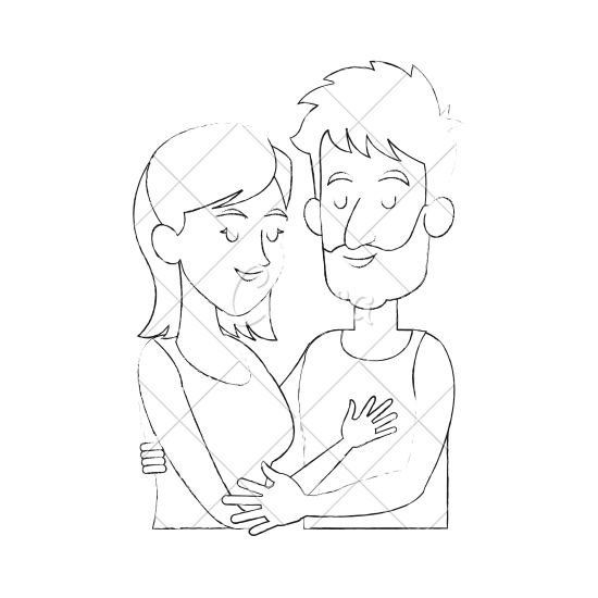 550x550 Woman Man Couple Hugging Icon Image