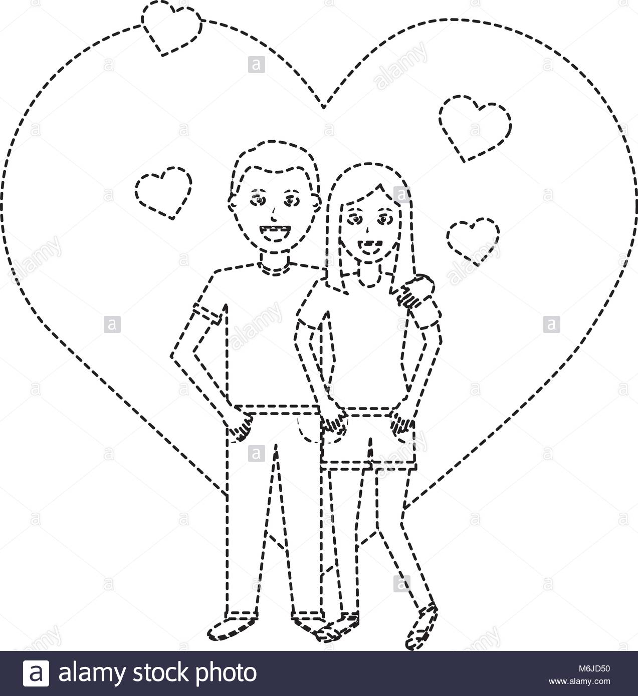 1273x1390 Valentines Day Poster With Man And Woman Tenderly Hugging Stock