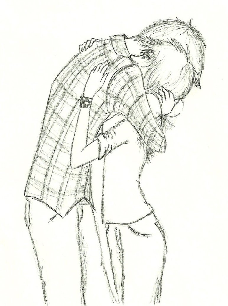 772x1034 Boy And Girl Hug Pencil Drawing Pencil Sketch Of A Girl And Boy