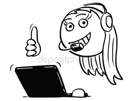 450x344 Thumb Up Bald Man Cartoon Drawing 2 Stock Vector Tawesit@gmail