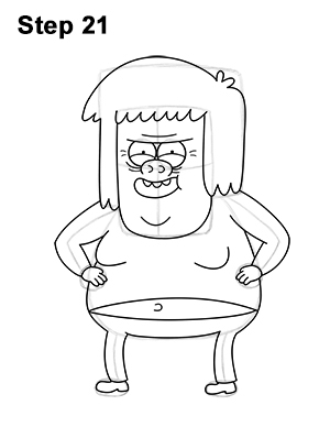 300x388 How To Draw Muscle Man (Regular Show)