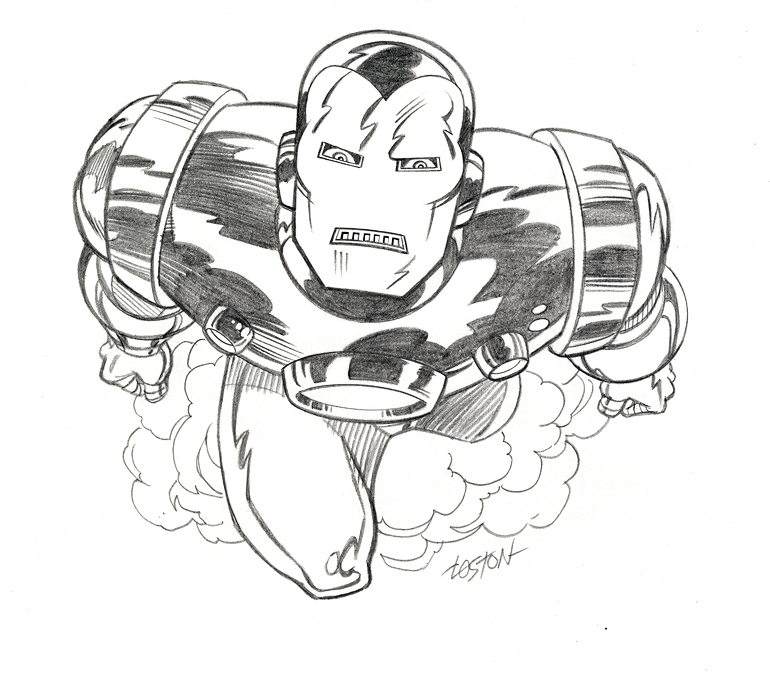 770x675 Iron Man Sketch By Lostonwallace