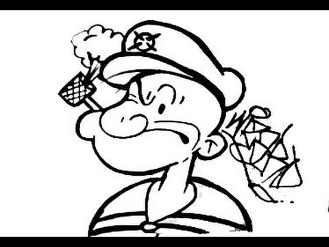 480x360 Kids Learn To Draw Popeye The Sailor Man
