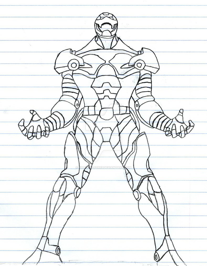 789x1013 Iron Man Rough Outline By Shadow Fox13