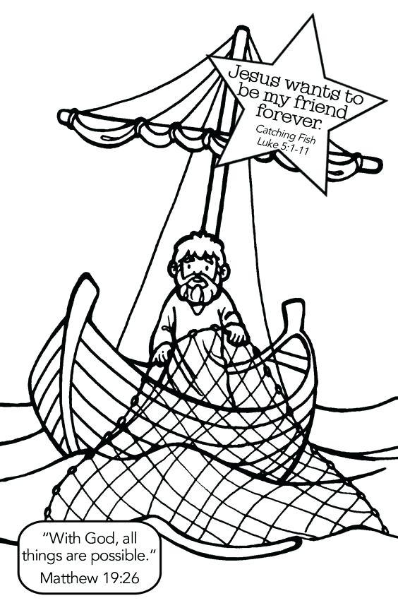 564x871 Fishers Of Men Coloring Page Also Coloring Pages Of Fishing Man 2
