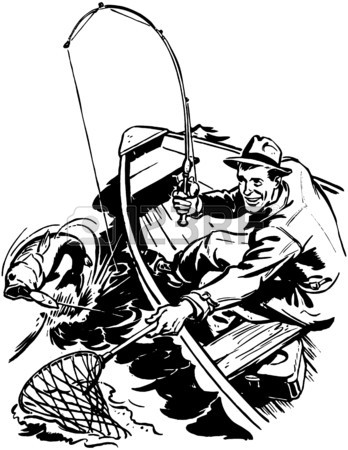 348x450 6,205 Man Fishing Stock Illustrations, Cliparts And Royalty Free