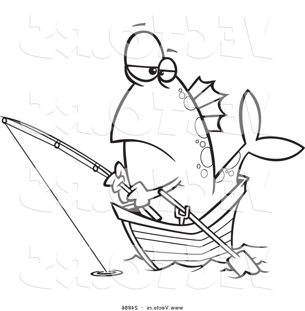 Man Fishing Drawing at GetDrawings | Free download