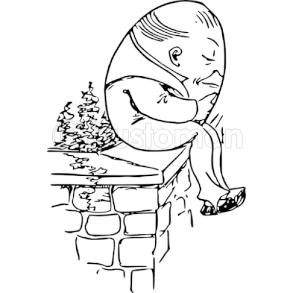 600x600 Sad Humpty Dumpty Man Kids Hoodie