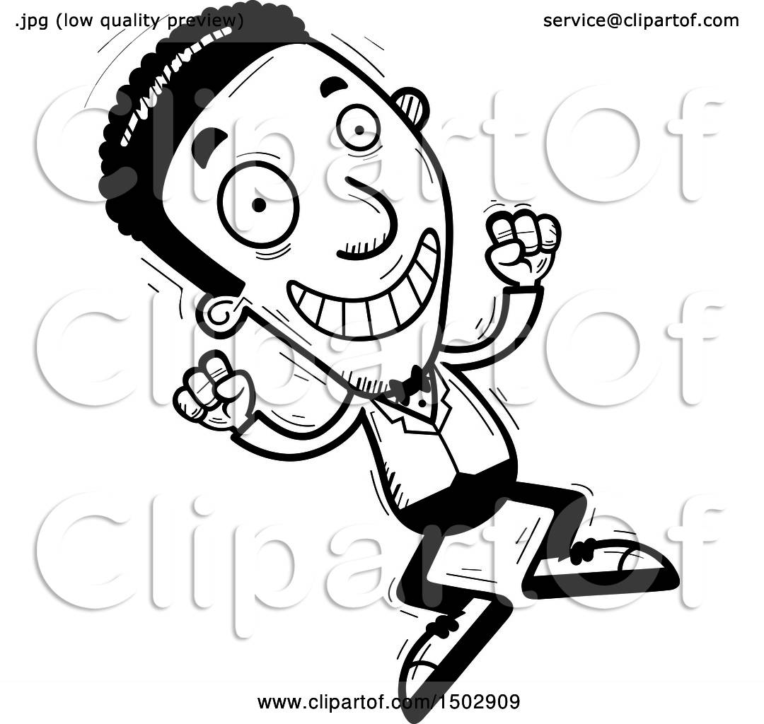 1080x1024 Clipart Of Blacknd White Jumpingfricanmerican Man In