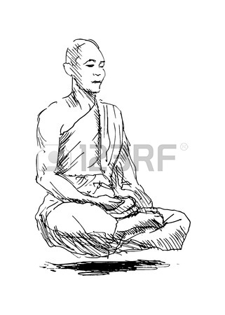 321x450 Hand Drawing Of A Running Man. Vector Illustration Royalty Free