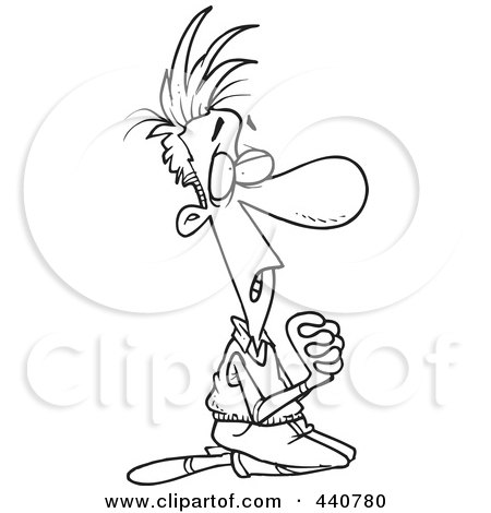 450x470 Royalty Free (Rf) Clip Art Illustration Of A Cartoon Black